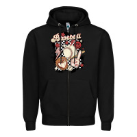 Black checkered retro baseball Zipper Hoodie - MaliasSmallBusiness