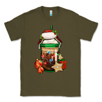 Army Green Christmas vacation trapper hat coffee cup Classic Tee - Jasminsmagicworld