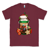 Burgundy Christmas vacation trapper hat coffee cup Classic Tee - Jasminsmagicworld