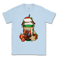 Dusty Blue Christmas vacation trapper hat coffee cup Classic Tee - Jasminsmagicworld