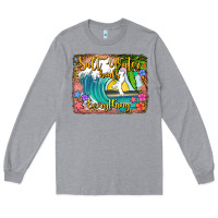 Heather Grey salt water heals everything Long Sleeve Tee - Jasminsmagicworld