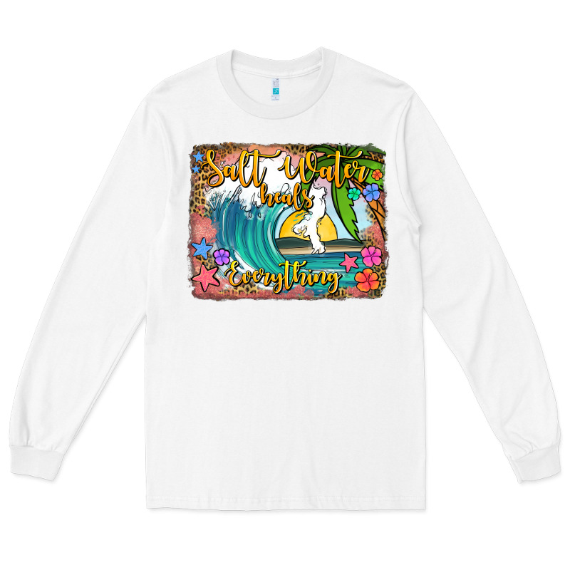 Salt Water Heals Everything Long Sleeve Tee by Jasminsmagicworld | Teevron