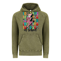 Vintage Olive 100 days of school Vintage Hoodie - Artiststas
