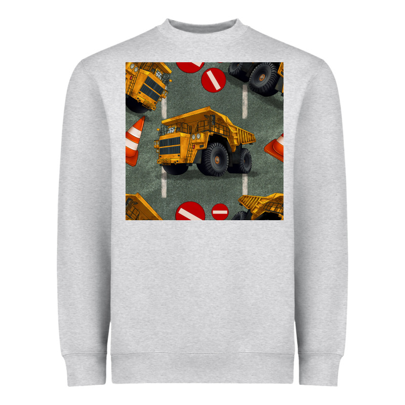 Dump Truck Seamles Pattern Heavyweight Sweatshirt by BundleAndBundleShop | Teevron