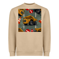 Mushroom dump truck seamles pattern Heavyweight Sweatshirt - BundleAndBundleShop