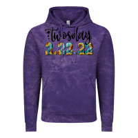 Cloud Purple Twosday Vintage Hoodie - RanaPortraitStore