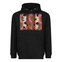 Black cactus leopard cowhide brush stroke Heavyweight Hoodie - Artiststas