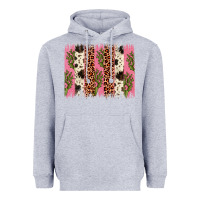 Heather Grey cactus leopard cowhide brush stroke Heavyweight Hoodie - Artiststas