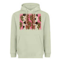 Matcha cactus leopard cowhide brush stroke Heavyweight Hoodie - Artiststas