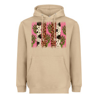 Mushroom cactus leopard cowhide brush stroke Heavyweight Hoodie - Artiststas