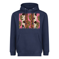 Navy cactus leopard cowhide brush stroke Heavyweight Hoodie - Artiststas