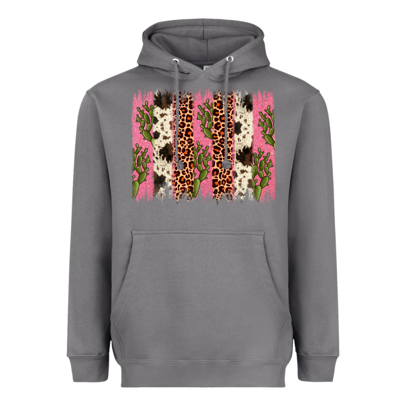 Cactus Leopard Cowhide Brush Stroke Heavyweight Hoodie by Artiststas | Teevron
