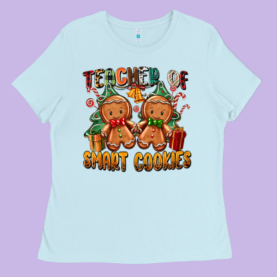 Teacher Of Smart Cookies Ladies Tee Designed By Zillion Design Studio