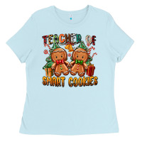 Baby Blue teacher of smart cookies Ladies Tee - Zillion Design Studio