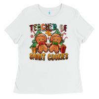 White teacher of smart cookies Ladies Tee - Zillion Design Studio