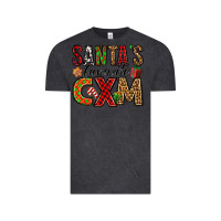 Vintage Black santa's favorite cxm Vintage Tee - Jasminsmagicworld