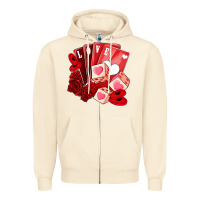 Sandshell valentines day feeling lucky Zipper Hoodie - NancyCooperArtShop
