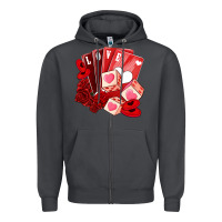 Smoke valentines day feeling lucky Zipper Hoodie - NancyCooperArtShop