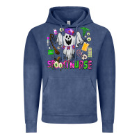 Vintage Denim spooky nurse Vintage Hoodie - AdoDesignShop
