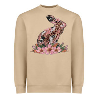 Mushroom bunny with blossom flower Heavyweight Sweatshirt - Artiststas