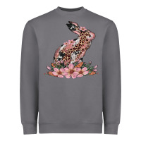 Storm bunny with blossom flower Heavyweight Sweatshirt - Artiststas