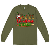Army Green Baking Christmas cheer Long Sleeve Tee - NancyCooperArtShop