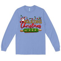 Colony Blue Baking Christmas cheer Long Sleeve Tee - NancyCooperArtShop