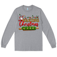 Heather Grey Baking Christmas cheer Long Sleeve Tee - NancyCooperArtShop