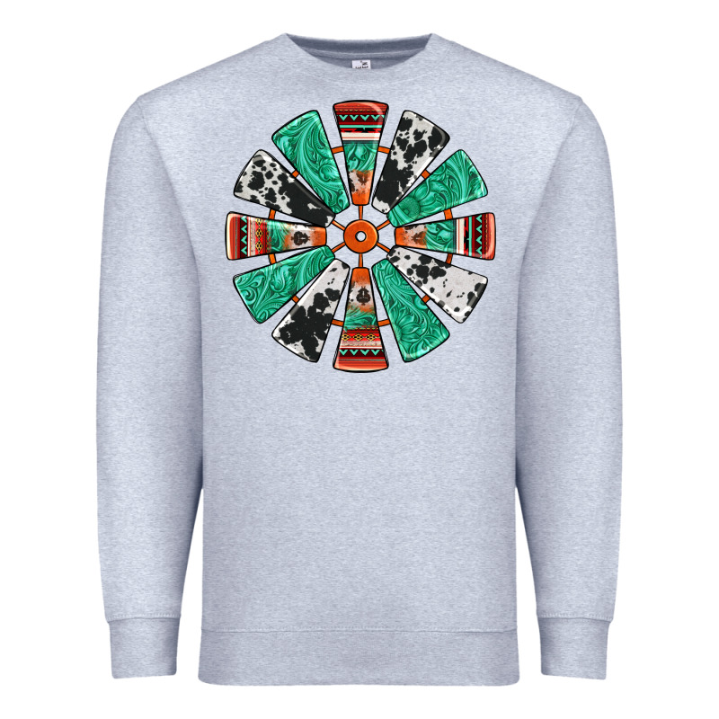 Western Windmill Premium Sweatshirt by Jasminsmagicworld | Teevron
