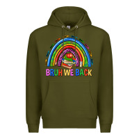 Army Green bruh we back Premium Hoodie - NancyCooperArtShop