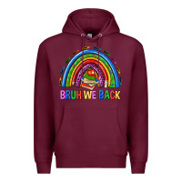 Burgundy bruh we back Premium Hoodie - NancyCooperArtShop