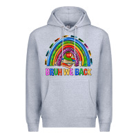 Heather Grey bruh we back Premium Hoodie - NancyCooperArtShop