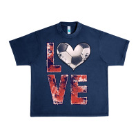 Navy soccer love Urban Heavy Tee - JahusDesignShop