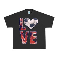 Pigment Black soccer love Urban Heavy Tee - JahusDesignShop