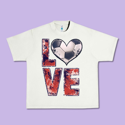 Soccer Love Urban Heavy Tee Designed By Jahusdesignshop