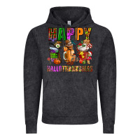 Vintage Black happy hallothanksmas Vintage Hoodie - AdoDesignShop