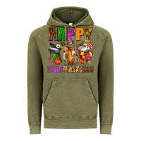 Vintage Olive happy hallothanksmas Vintage Hoodie - AdoDesignShop