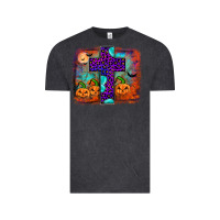 Vintage Black halloween cross Vintage Tee - JahusDesignShop
