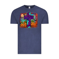 Vintage Denim halloween cross Vintage Tee - JahusDesignShop