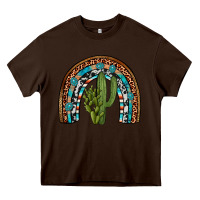 Chocolate Brown revize cactus gemstone rainbow Heavy Core Tee - Artiststas