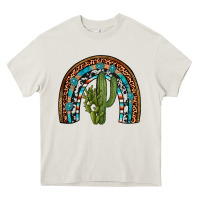 Cream revize cactus gemstone rainbow Heavy Core Tee - Artiststas