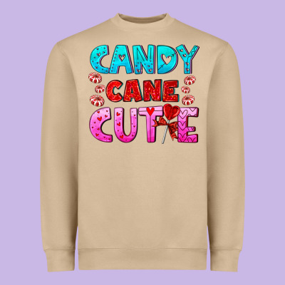 Candy Cane Cutie Heavyweight Sweatshirt Designed By Adodesignshop