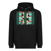 Black leopard cowhide brush stroke Heavyweight Hoodie - Artiststas