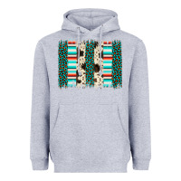 Heather Grey leopard cowhide brush stroke Heavyweight Hoodie - Artiststas