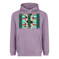 Lavender leopard cowhide brush stroke Heavyweight Hoodie - Artiststas
