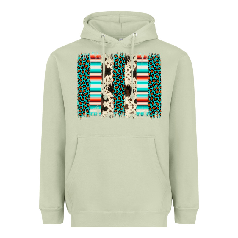 Leopard Cowhide Brush Stroke Heavyweight Hoodie by Artiststas | Teevron