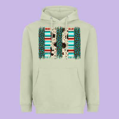 Leopard Cowhide Brush Stroke Heavyweight Hoodie Designed By Artiststas