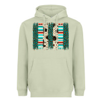 Matcha leopard cowhide brush stroke Heavyweight Hoodie - Artiststas