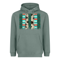 Sage leopard cowhide brush stroke Heavyweight Hoodie - Artiststas