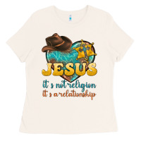 Bone jesus it s not religion it s a relationship Ladies Tee - texasbilliewilder